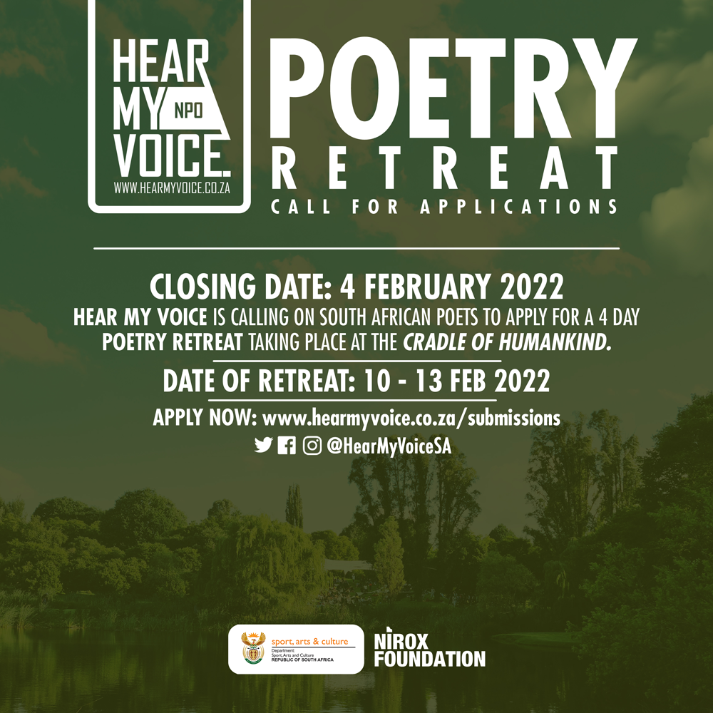 Call for Applications Hear My Voice Poetry Retreat
